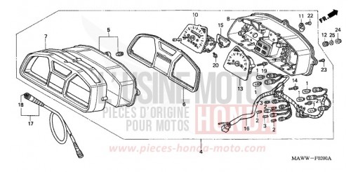 COMPTEUR XL600VW de 1998